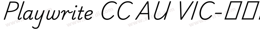 Playwrite CC AU VIC字体转换 Playwrite CC AU VIC字体转换